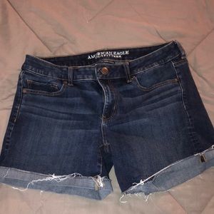 American Eagle Dark Wash Jean Shorts